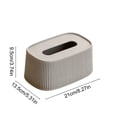 thumbnail image 3 of Weloille Multifunctional Desktop Tissue Box Holder, Large Capacity Waterproof Dust Proof Storage Box, Smooth Edge Wear Resistant Napkin Organizer for Home Office Desktop Storage, 3 of 6