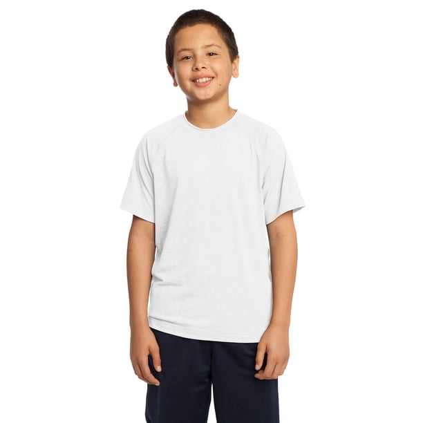 Sport-Tek Ultimate Performance Crew XL para niño, blanco deporte-tek YST700