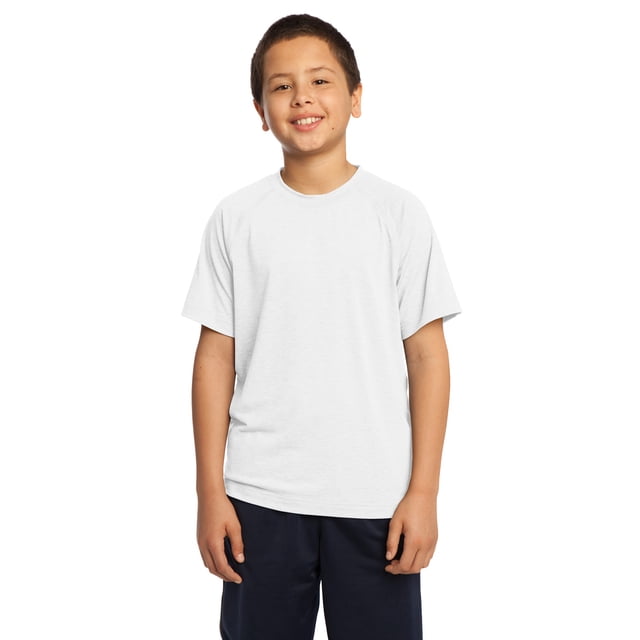 Sport-Tek Ultimate Performance Crew XL para niño, blanco deporte-tek YST700