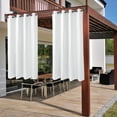 thumbnail image 2 of REGALWOVEN Blackout Curtains 2 Panels for Bedroom with Black Liner , Double Layer Grommet Thermal Insulated Living Room Curtain White 52"Wx72"L, 2 of 7