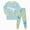 H01-Light Blue, variant on TOWED22 Toddler Baby Girl Outfits Infant Puff Sleeve Smocked Floral Tops Pants Cute Kids Girls Fall Winter Clothes Set Size:4-5 Y,Color:Light Green