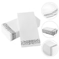thumbnail image 1 of PENIKOKO 25 Pcs Serviettes de Table Argentées Jetables pour Banquets, Fêtes et Réglages de Table Chics à la Maison, 1 of 8