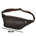thumbnail image 2 of Leather Running Fanny Pack , Adjustable Strap Of Sport Waist Pack For Running, Traveling , Cycling, 2 of 5