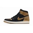 thumbnail image 4 of N I-K-E A i r-Jor-dan 1 Retro High OG Men's Shoes Black Metalic Gold DZ5485 071, 4 of 6