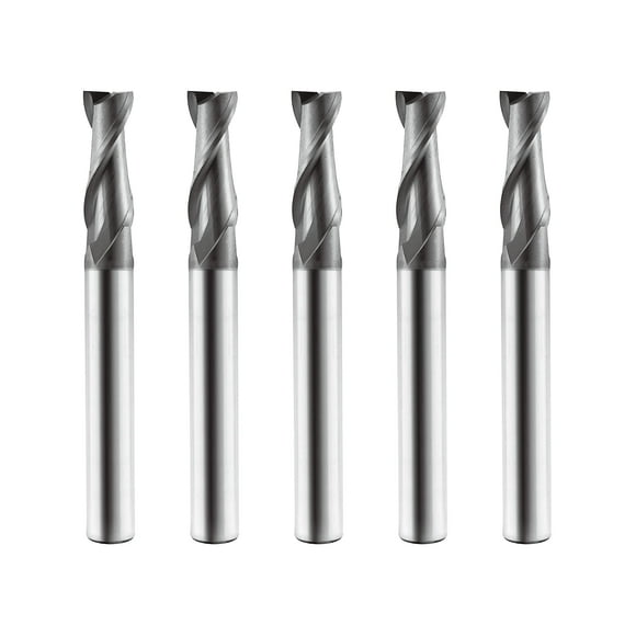 SPEED TIgER ISE Broyeur à Embout Carré en Carbure - Broyeur à Embout en Carbure Micrograin pour Aciers en Alliage et Aciers Durs - 2 Cannelures - ISE5162T - Fabriqué à Taïwan (5 Pcs, 516)