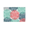 thumbnail image 4 of MKHERT Dahlia Pinnata Flower Teal Coral Gray Placemats Table Mats for Dining Room Kitchen Table Decoration 12x18 inch,Set of 6, 4 of 4