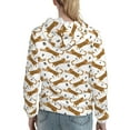 thumbnail image 7 of Haiem Leopard Print for Women's Fashion Hoodies & Sweatshirts with Kangaroo Pocket,Hooded Sweatshirt with Eye-catching Drawstrings-Large, 7 of 7
