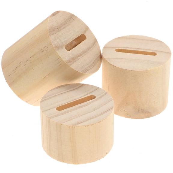 LEORX Jewelry Stand Organizer Wooden Light Yellow for Display 3Pcs