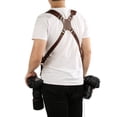 thumbnail image 4 of FLAMEEN Adjustable Dual Leather Rivet Double Shoulder Digital Camera Shoulder Strap Harness Accessory,Digital Camera Strap,Camera Harness, 4 of 8