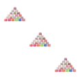 thumbnail image 3 of Transemion 100Pcs Muffin Cupcake Paper Cups Cupcake Liner Baking Muffin Box Cup Case Birthday Wedding Party Tray Cake Decorating Tools Random Color 5x7x3cm 3Set, 3 of 6