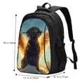thumbnail image 4 of Yiaed Golden Cloud Winged Dog Print Laptop Backpack,Business Travel Durable Laptops Backpack with USB Charging Port,Water Resistant College Computer Bag, 4 of 5