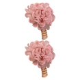 thumbnail image 1 of 2 piezas Bandas para el cabello de flores Bobina de cabello espiral elegante para el favor de la fiesta de cumpleaños rosa, 1 of 8