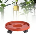thumbnail image 3 of Neinkie Caddy pour Plantes, Support Rond pour Plantes en Pot sur Roulettes, Support Robuste pour Pots de Fleurs sur Roulettes, Chariot à Roulettes, Plateau Soucoupe, Palette avec Roues Universelles, 3 of 6