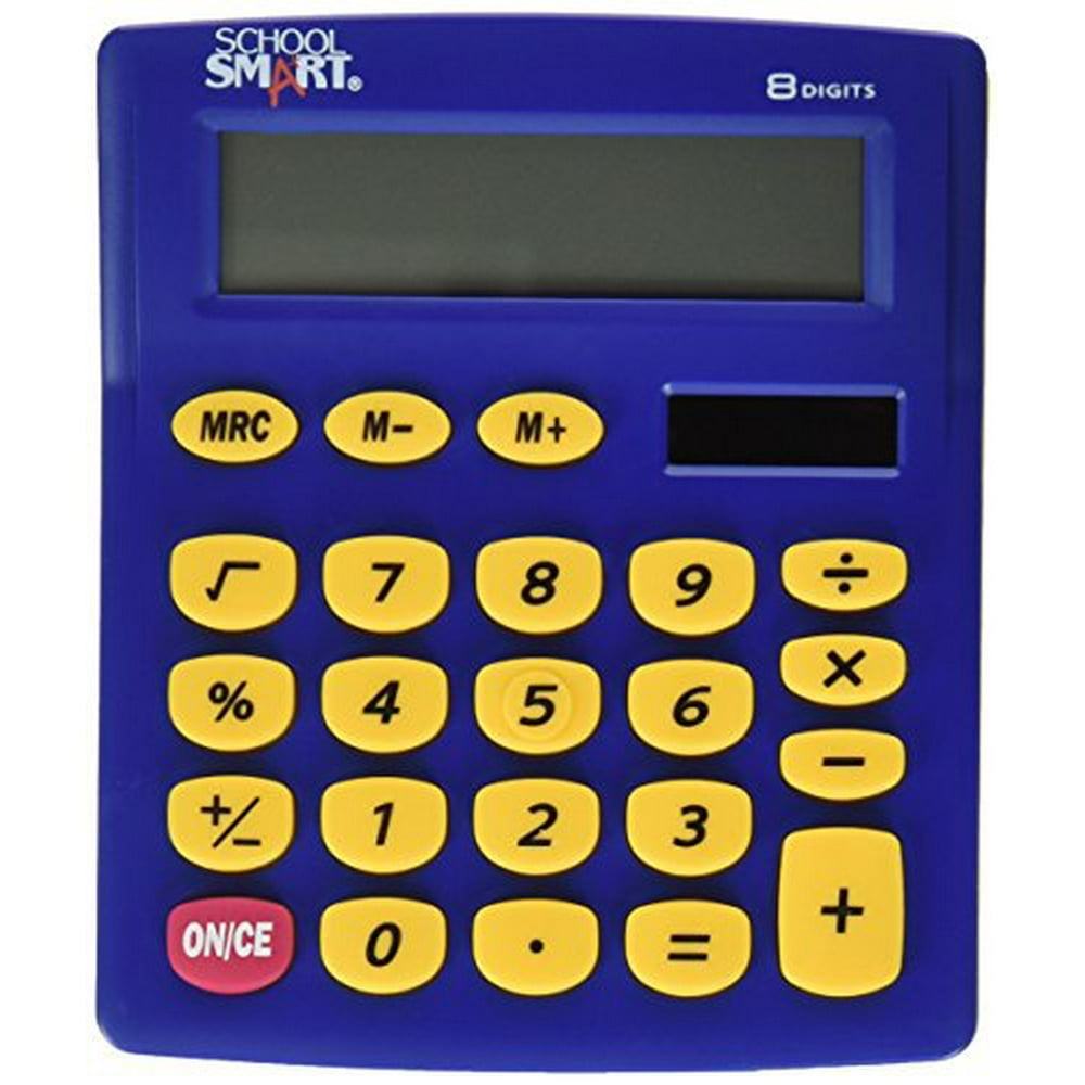 School Smart Primary Calculator, 4 x 51/2 Inch, White 084088
