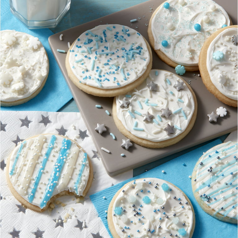 Wilton Blue Sugar Pearls, Blue Sprinkles Cakes, Cupcakes, Cookies or Molded  Candies, 5 oz. 