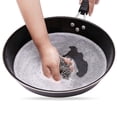 thumbnail image 5 of 4x4 Inch Cast Iron Cleaner Stainless Steel Chain Mail Scrubber with Corner Ring for Skillet Pan Pot and Wok (Silver), 5 of 8