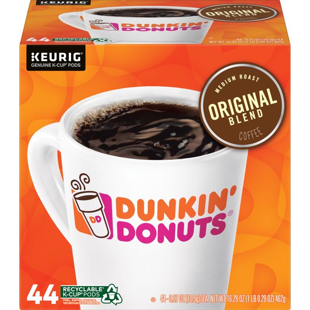 Dunkin Donuts Original Blend K Cup Pods For Keurig K Cup Brewers