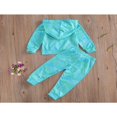 thumbnail image 3 of EIMELI Ensemble de Vêtements d'Automne pour Bébé Filles Sweat à Capuche Manches Longues Pantalons 2 Pcs, 3 of 7