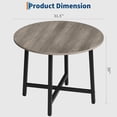31.5 in Round Dining Table, Wooden Dinner Table for 4 Person, Kitchen ...