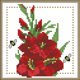 thumbnail image 5 of (H430) Hilo algodón ecológico bordado no manchú 14CT 2 hebras tela blanca 17*17cm Kit serie flores punto cruz diciembre-Agosto, 5 of 9
