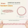 thumbnail image 2 of Braided Hair Ties,Elastic Cotton Hair Bands for Ponytails,Hair Tie Bracelets for Thick Heavy and Curly Hair,Artrylin Hair Accessories ,Hair Rings,10 Pieces,Multi-Color, 2 of 6