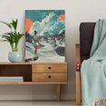 thumbnail image 5 of Qisvanset 12x16 Inch Japanese Wave Red Sun Canvas Print Wall Art, 5 of 5