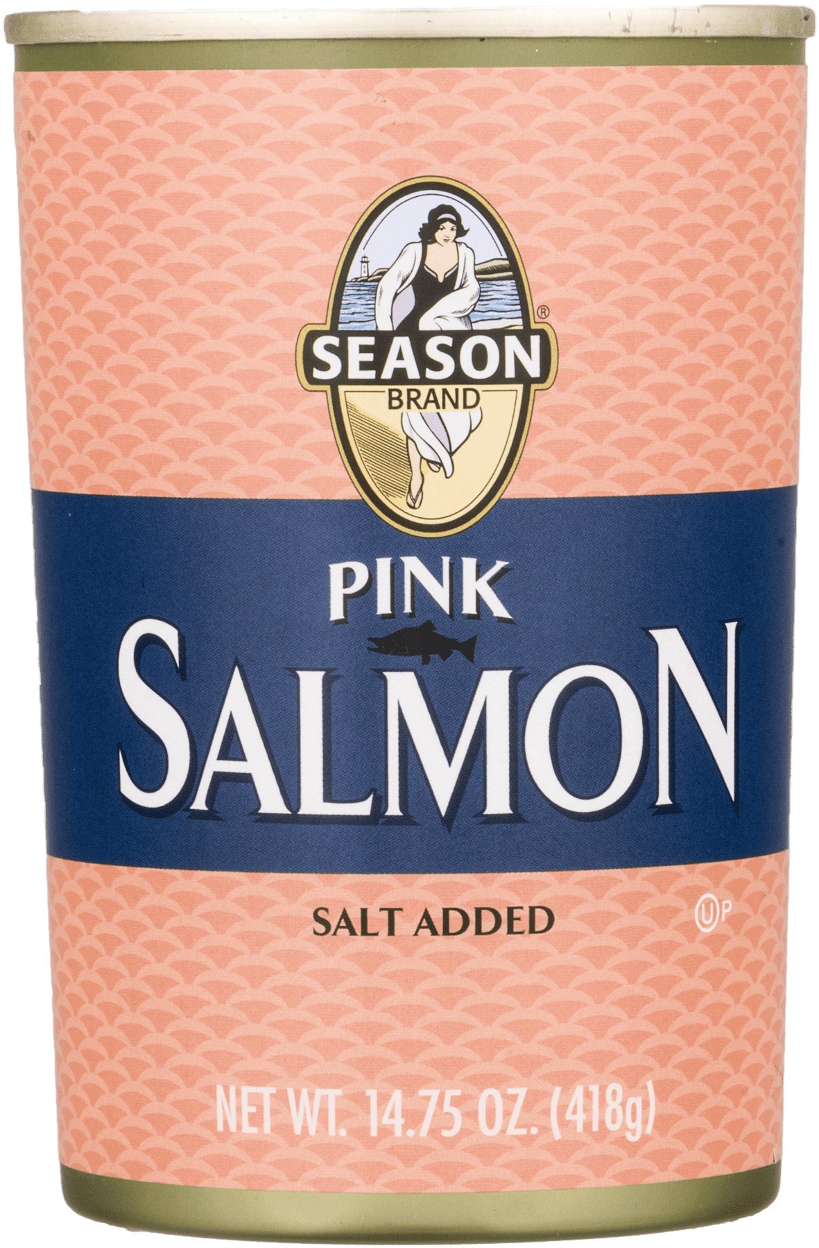 Season Brand Alaskan Pink Salmon with Salt Added, 14.75 oz Can