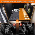 thumbnail image 3 of Lufebut - Extensor de asiento trasero, funda de asiento de coche para cama de asiento trasero, cama de viaje de coche, con ventana de malla y bolsillo de almacenamiento, soporta hamaca impermeable de, 3 of 5
