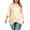 White, variant on SuTry Plus Size Womens Crew Neck Tunic Blouse Three Quarter Ruffle Cuff Asymmetric Double Ruffle Hem Loose Flowy Casual Daily Wear Top