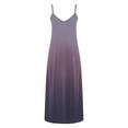 thumbnail image 4 of Ovzne Robes pour Femmes Robe pour Femme Robes d'Été pour Femmes Imprimé Sans Manches Col Rond Robe Décontractée Robes Grande Taille Robe Maxi Imprimée Liquidation, 4 of 5