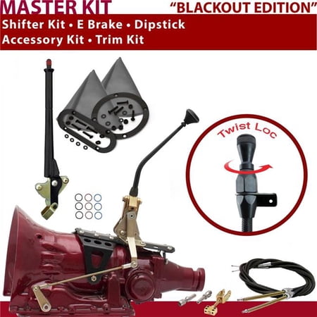 American Shifter 4L60E Shifter Kit 10 in. E Brake Cable Trim Kit Dipstick for D7A35