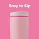 thumbnail image 2 of Vaso de café Owala SmoothSip Slider, aislante, 600 ml, rosa, 2 of 5