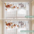 thumbnail image 5 of Maple Leaves Fall Tie Up Valance Curtains for Windows, Kitchen Curtains Window Treatments, Thanksgiving Botanical Branches Wooden Short Window Shades Valances for Bedroom Bathroom Cafe 54"x18", 5 of 8