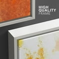 thumbnail image 4 of wall26 Framed Canvas Print Wall Art Set Yellow &amp; Orange Paint Splatter Explosion Abstract Shapes Illustrations Modern Art Bohemian Dramatic for Living Room, Bedroom, Office - 16"x24"x3, 4 of 5