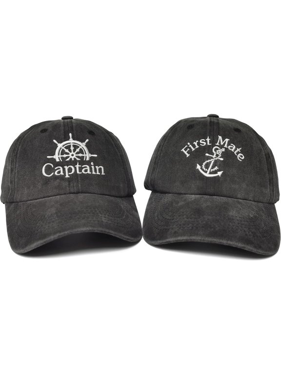 Embroidered Captain & First Mate Hats