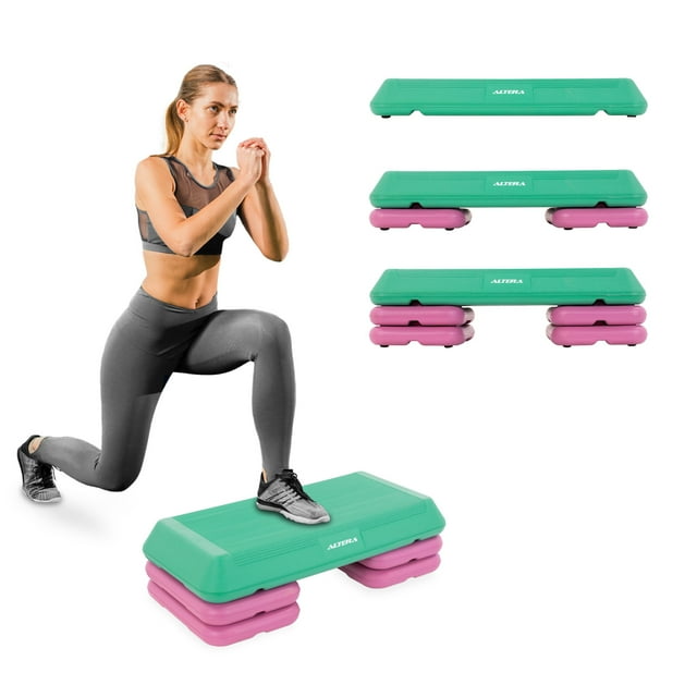 Banco Step Para Ejercicio VERONA Banco Aerobics Fitness C/ 3 Niveles De Altura Ajustable Altera