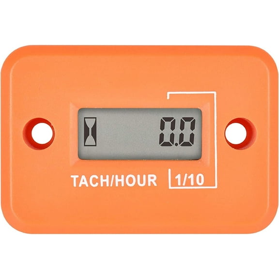 Runleader Motorcycle Engine Tach Hour Meter TOT Hours Accumulate Digital RPM HM012 Waterproof
