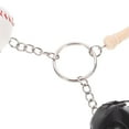 thumbnail image 2 of FESTFENDS 2Pcs Baseball Keyrings Energetic PU Decorative Gift for Backpacks Daily Style Men Women, 2 of 8
