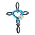 thumbnail image 1 of 2025 Natural Horseshoe Cross with Heart Sculpture Metal Wall Art Home Hanging,Promotion, 1 of 5