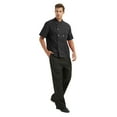 thumbnail image 4 of TopTie Unisex Short Sleeve Chef Coat Jacket, Black, 4 of 6