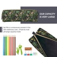 thumbnail image 5 of Rateoe Mallard Ducks And Water Print Leather Pencil Case with Smooth Zipper, Compact Storage for Writing Tools & Art Supplies, 8.26" x 1.96" x 2.16", 5 of 7