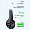 thumbnail image 4 of Leyeet Wireless Headphones Super Bass Bluetooth Foldable Headphones Mic Stereo Earphones over Ear Rechargeable Headset, 4 of 16