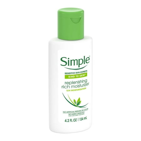 Simple Kind To Skin Replenishing Rich Moisturizer, 4.2 Fl Oz 124 Ml Bundle...