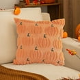 thumbnail image 4 of Emotion Fall Pumpkins Decorative Pillow Cover 18x20" Set, Beige Soft Plush Faux Fur Wool Farmhouse Throw Cushion Cases for Autumn Thanksgiving Holiday Home Decorations, 4 of 6