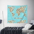 thumbnail image 6 of Balery World Travel Line Icons Map Pattern Tapestry 60x51 Inches - Large Wall Hanging Tapestry for Bedroom, Living Room, Dorm Decor - Artistic and Aesthetic Room Decor, 6 of 9