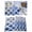 Blue, variant on Red Morocco Pattern Placemats Set of 4 Abstract Graffiti Art Place Mats Table Mats Kitchen Dining Home Outdoor Party Table Decoration