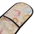 thumbnail image 4 of Yayeee Double Oven Mitt Kitchen Heat Resistant Baking 35" x7" Quilted Glove, Watercolor Seashell, 4 of 6
