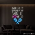 thumbnail image 3 of Glowneon Serve It Smash It Win It Love It Neon Sign, Tennis Led Sign, Tennis Player Room Decor, 3 of 5