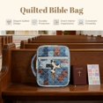 thumbnail image 7 of ZUXONGSY Cow Print Cross Print Bible Cover Case for Women Large Quilted Bible Carrying Bag with Durable Handles Christian Gifts for ChuZU, Work, 7 of 7