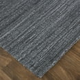 thumbnail image 3 of HomeRoots 514760 10 x 14 ft. Gray & Black Striped Hand Woven Rectangle Area Rug, 3 of 5